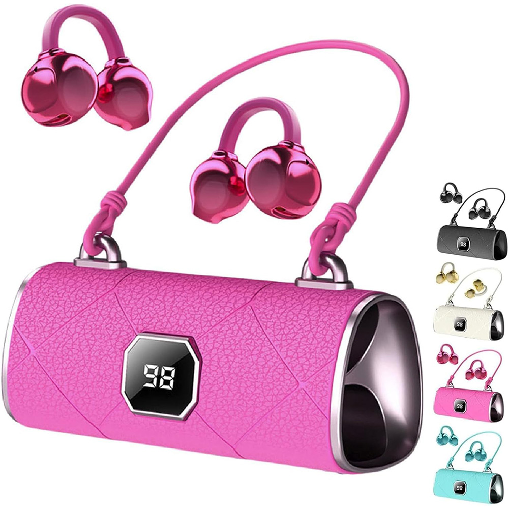 Bluetooth Headset On Ear - LED 디지털 디스플레이가 있는 오픈형 무선