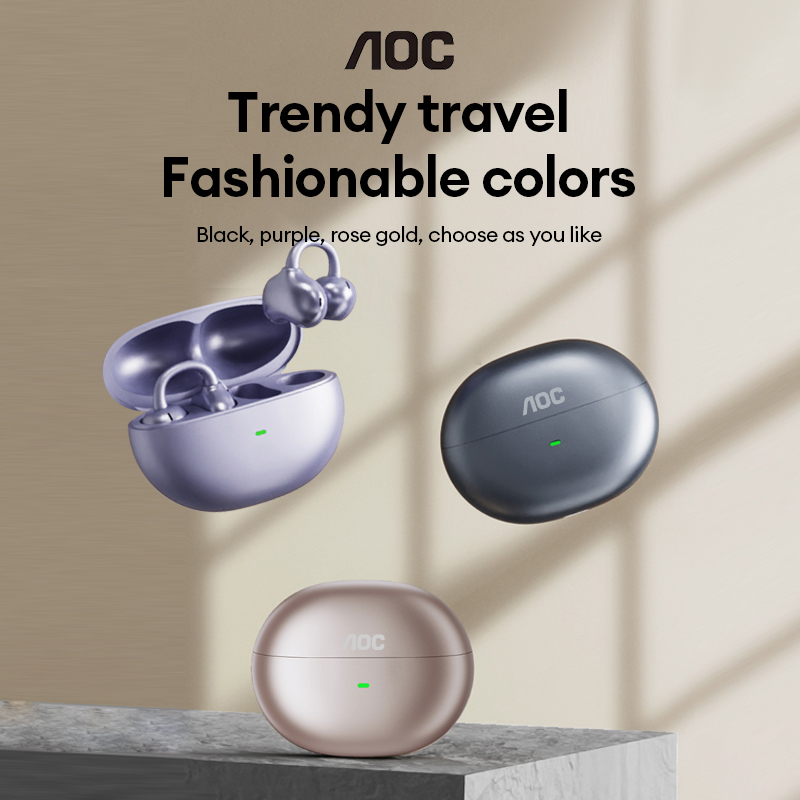 Earbuds Charging Case - AOC ACD2544 무선 블루투스 이어클립 이어버드