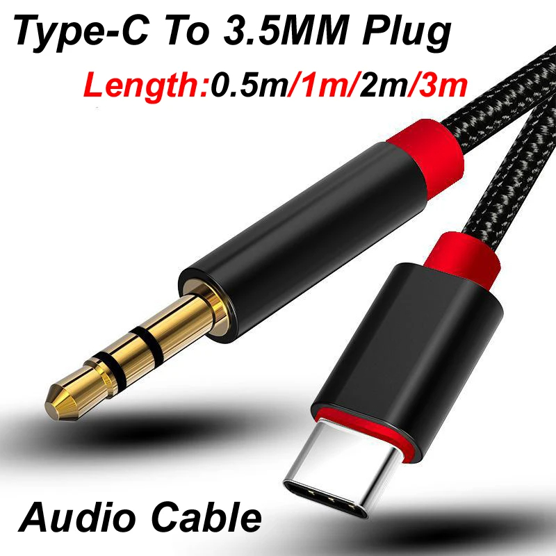 Audiophile Headphone Wired - 0.5m/1m/2m/3m Type-C USB-C ~ 3.5mm 남성