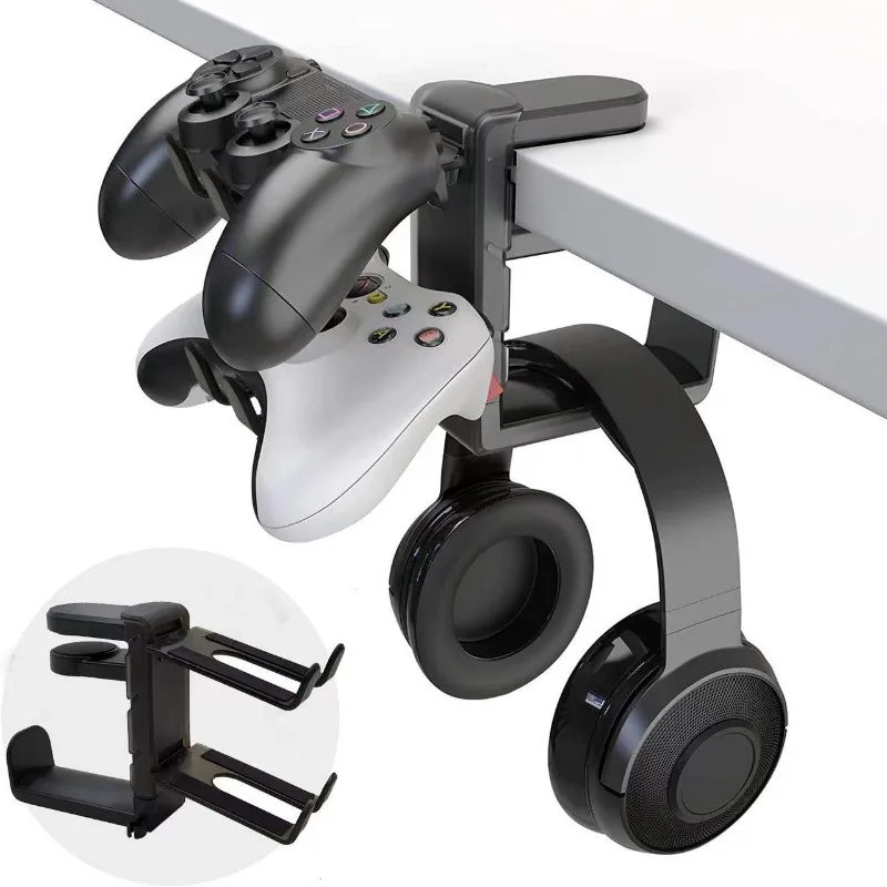 Headphone Stand Desk - 2in1 게이밍 헤드폰 스탠드 360도 회전