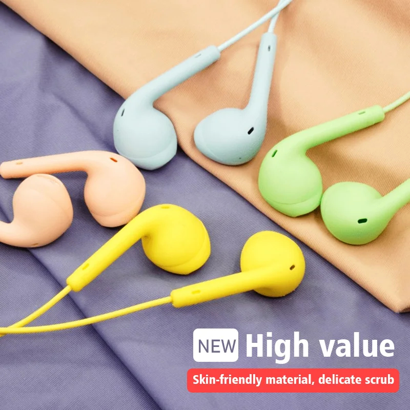 Wired Earphone Mic - 1/2/3/4Pcs 범용 3.5mm 스테레오 이어폰형 헤드폰