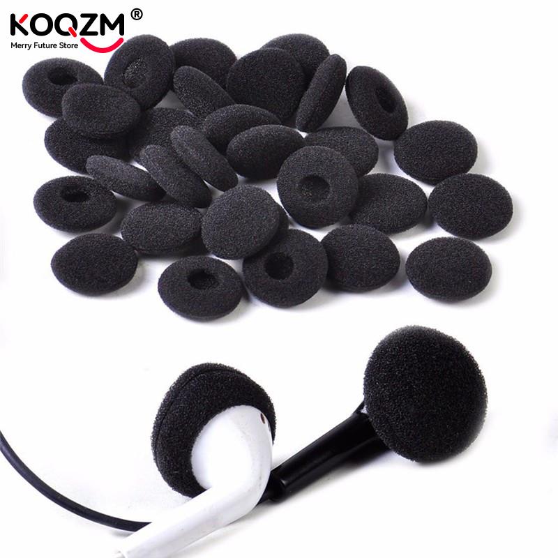 Earphone Foam Tip - 30 개 스폰지 커버 팁 블랙