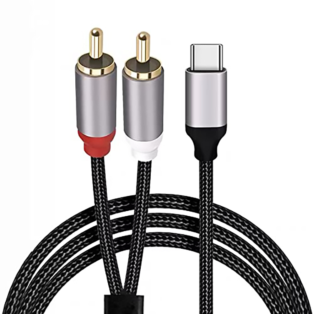 Earphone Splitter Jack - USB C - 2 RCA 오디오
