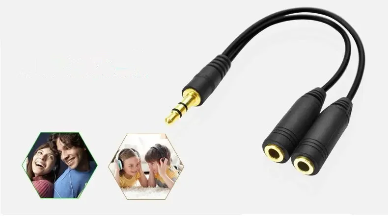 헤드폰 분배기, 3.5mm 연장 케이블 오디오 스테레오 - Earphone Splitter Jack 리뷰 및 가격