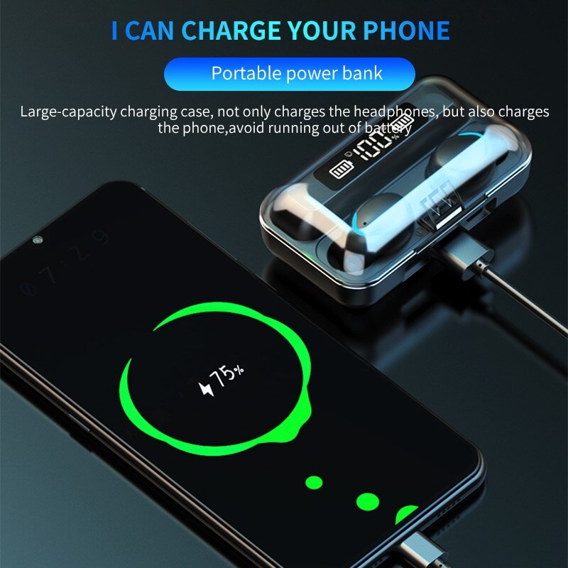 F9 무선 헤드폰 TWS 블루투스 5.0 헤드셋 노이즈 - Wireless Earbuds Tws 리뷰 및 가격