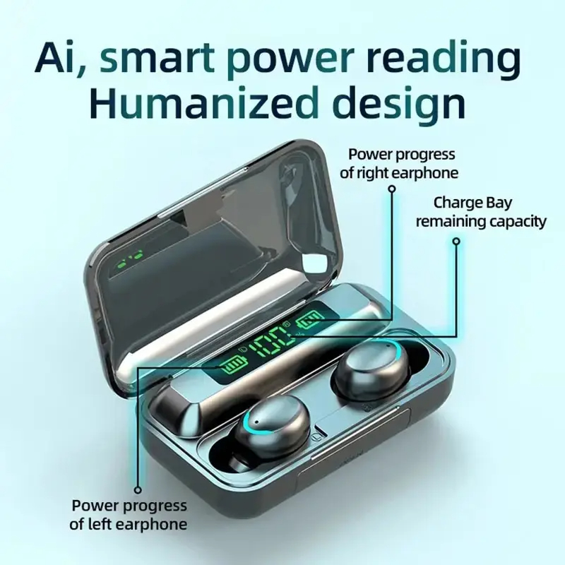 레노버 F9 블루투스 무선 헤드폰 - 대용량 충전 케이 - Earbuds Charging Case 리뷰 및 가격