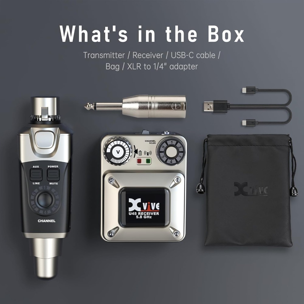 Xvive U45 무선 인이어 모니터 시스템 5.8GH - In Ear Monitor Iem 리뷰 및 가격