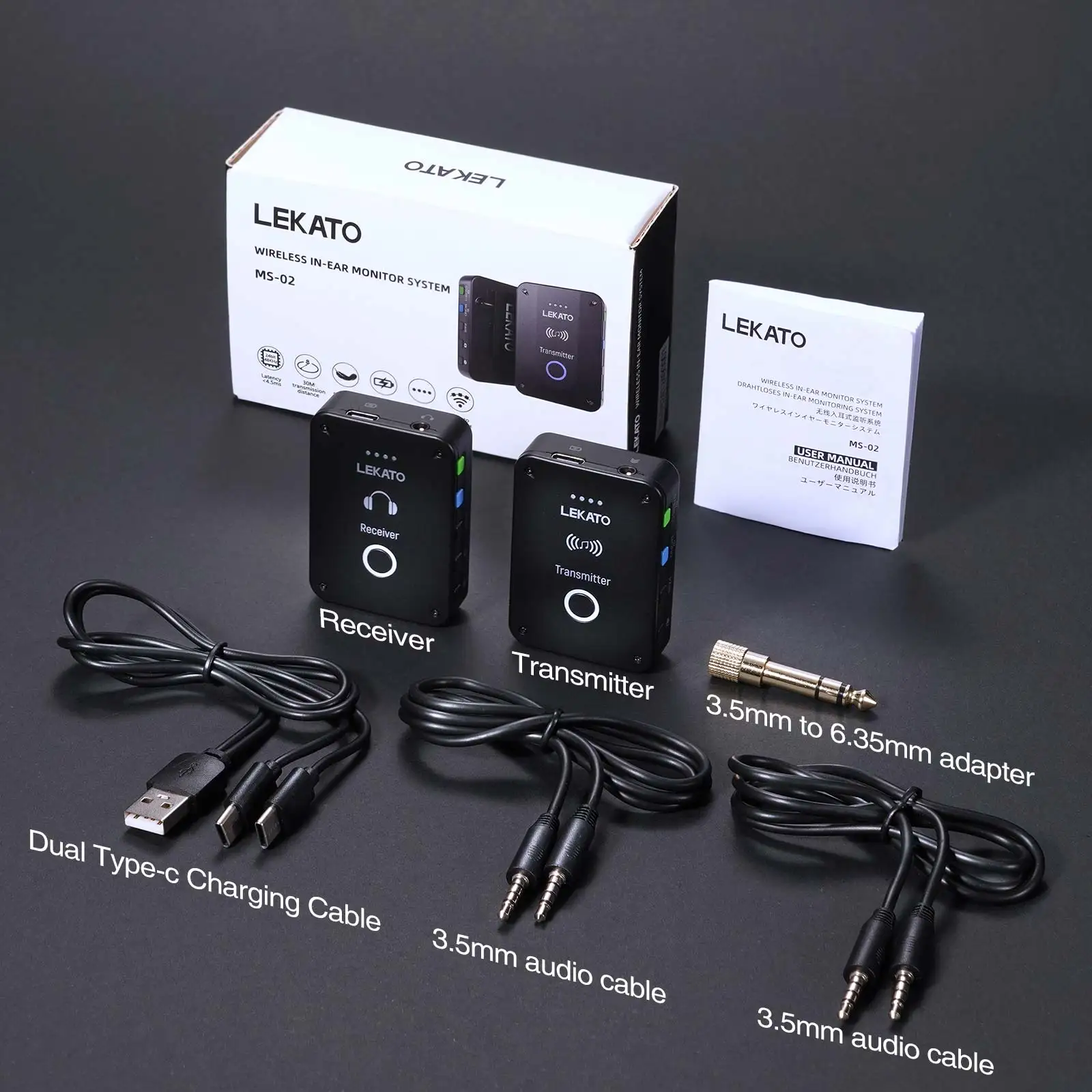 Lekato Ms-02 무선 Iem 시스템-2.4Ghz - In Ear Monitor Iem 리뷰 및 가격