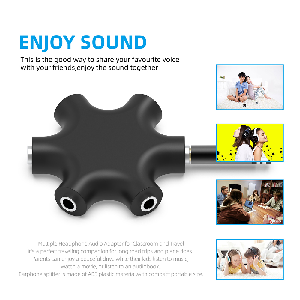 3.5mm 잭 이어폰 오디오 분배기 어댑터 1개의 남성 - Earphone Splitter Jack 리뷰 및 가격