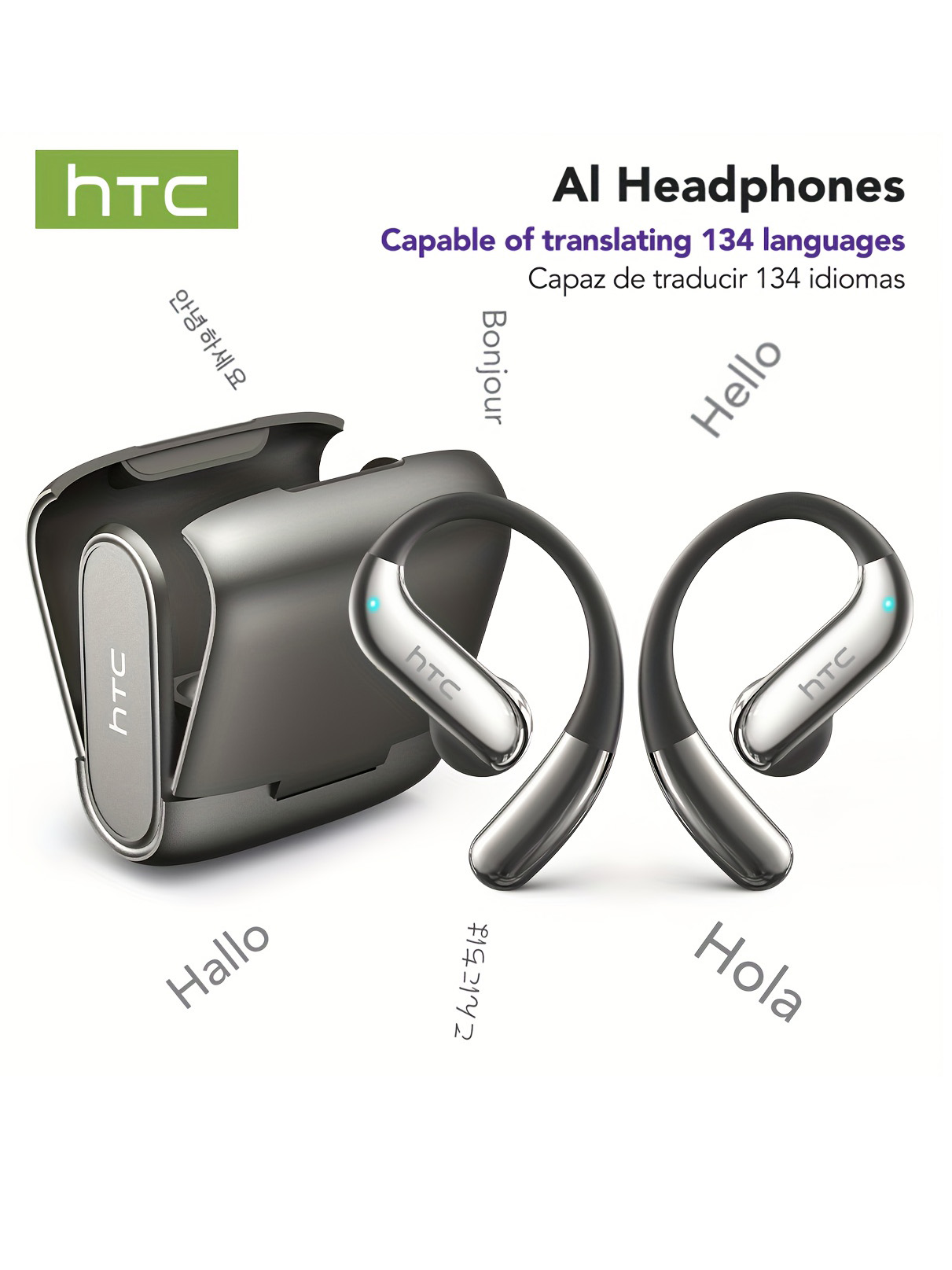 오픈 이어 블루투스 헤드폰 HTC 30시간 재생 무선  - Earbuds Charging Case 리뷰 및 가격