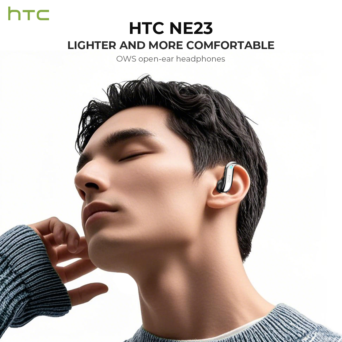 오픈 이어 블루투스 헤드폰 HTC 30시간 재생 무선  - Earbuds Charging Case 리뷰 및 가격