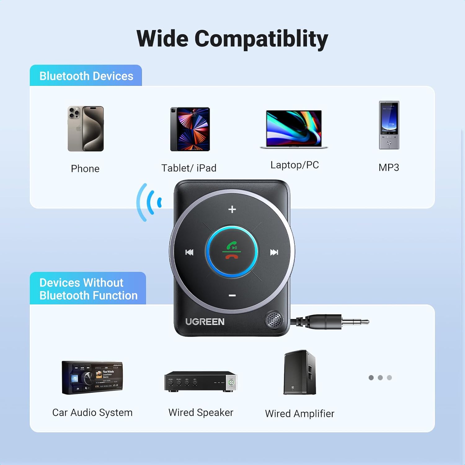 UGREEN 블루투스 5.4 차량용 AUX 어댑터, [ - Bluetooth Adapter Receiver 리뷰 및 가격