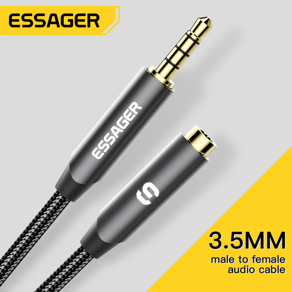 ESSAGER 헤드폰 익스텐션 케이블 잭, 3.5mm  - Earphone Splitter Jack 리뷰 및 가격