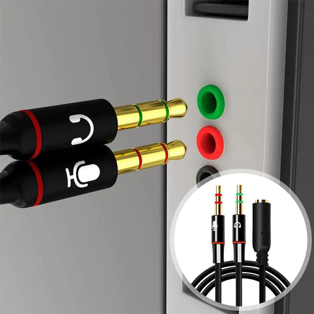 컴퓨터용 헤드폰 마이크 오디오 컨버터 분배기 3.5mm - Audio Splitter Y 리뷰 및 가격